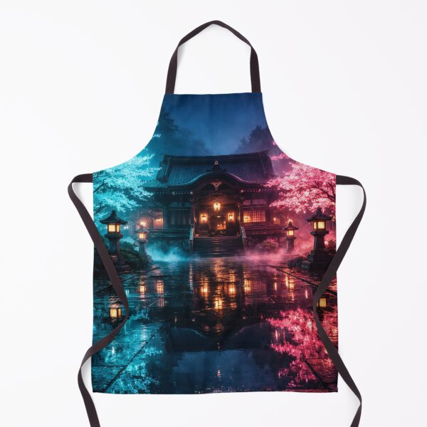 Item preview, Neon Cherry Blossom City Night | Futuristic Japanese Cityscape Illustration | Dreamy Sakura Lights & Cyberpunk Wall Art designed and sold by PaintedPixels01.