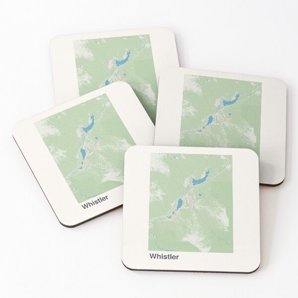 Item preview, Whistler Minimalistic Map Art designed and sold by MapsNerd.