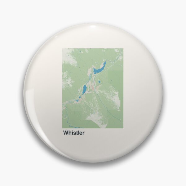 Item preview, Whistler Minimalistic Map Art designed and sold by MapsNerd.