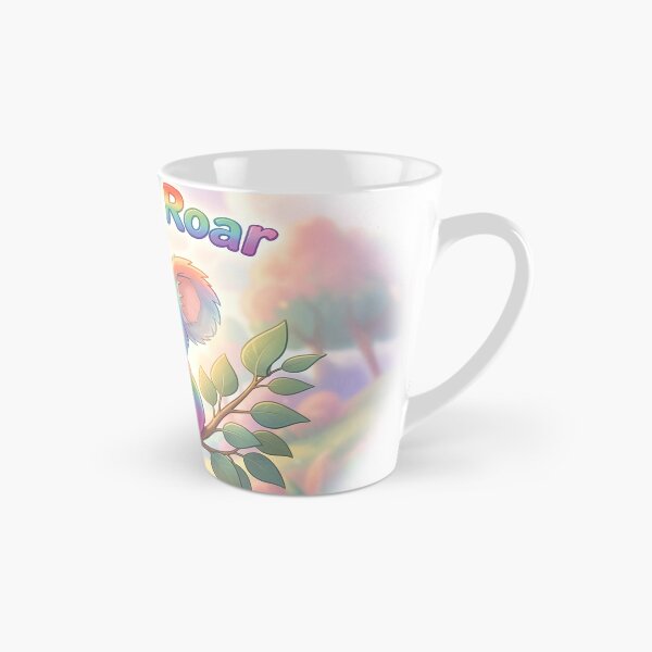 Item preview, Cute Rainbow Koala Hear Me Roar Pastel Typography Graphic Design designed and sold by NotSoSubtleRosiePeas.