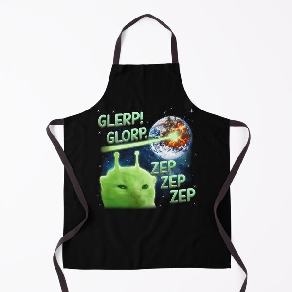 Item preview, Glerp Glorp Zep Funny Alien Cat Meme designed and sold by thefirstbroo.