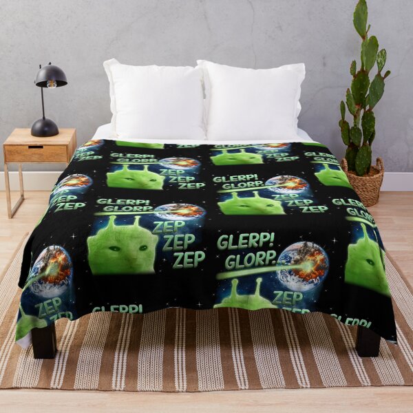 Item preview, Glerp Glorp Zep Funny Alien Cat Meme designed and sold by thefirstbroo.