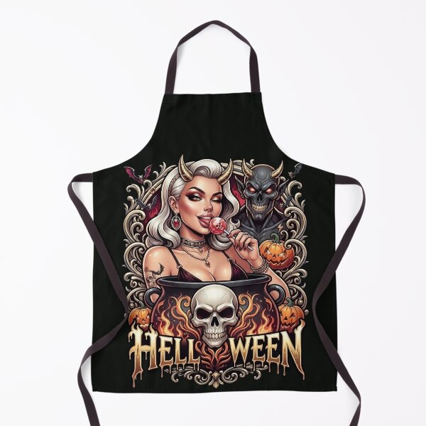 Item preview, Halloween She Devil Lollipop Skull Cauldron designed and sold by Voodoo Store Paranormal Collections.
