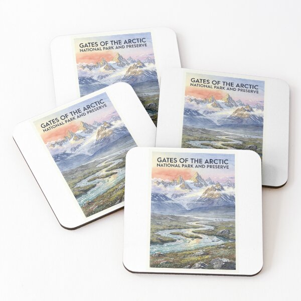 Item preview, Gates of the Arctic National Park and Preserve Alaska Vintage Watercolor Travel designed and sold by Teelogic.