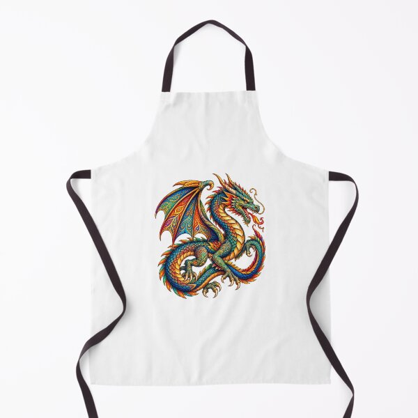 Item preview, Colorful Bohemian Dragon – Ornamental Fantasy Dragon Art designed and sold by PeanutGalSean.
