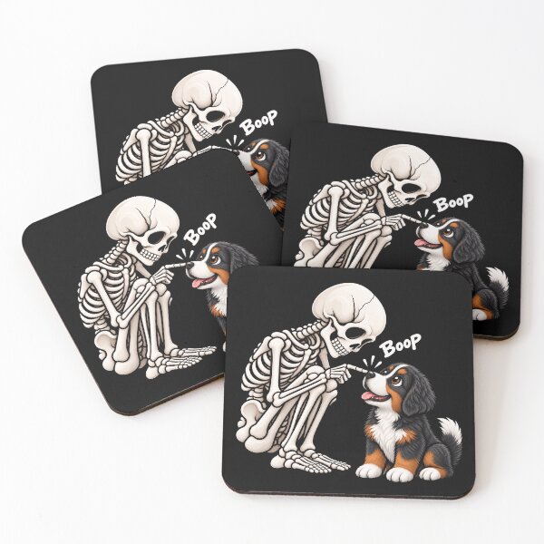 Item preview, Funny Skeleton Bernese Mountain Dog Boop Halloween Design Mom Dad designed and sold by rafaeltto.