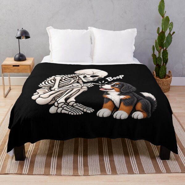 Item preview, Funny Skeleton Bernese Mountain Dog Boop Halloween Design Mom Dad designed and sold by rafaeltto.