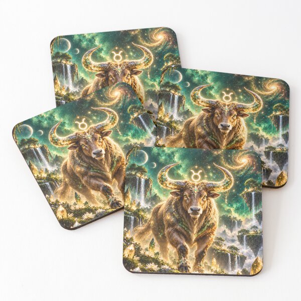 Item preview, Majestic Taurus Zodiac Bull Fantasy Art  designed and sold by knuppify.
