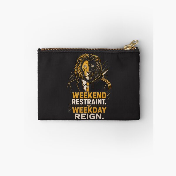 Item preview, Weekend Restraint Weekday Reign Motivational Lion Design designed and sold by Bennie Singh.