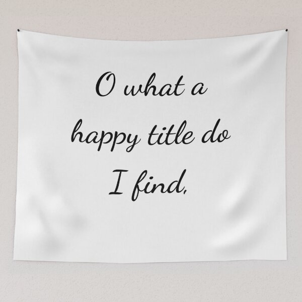 Item preview, “O what a happy title do I find,” - handwriting black designed and sold by ariksworld.