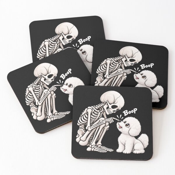 Item preview, Funny Skeleton Bichon Frise Dog Boop Halloween Design Mom Dad designed and sold by rafaeltto.