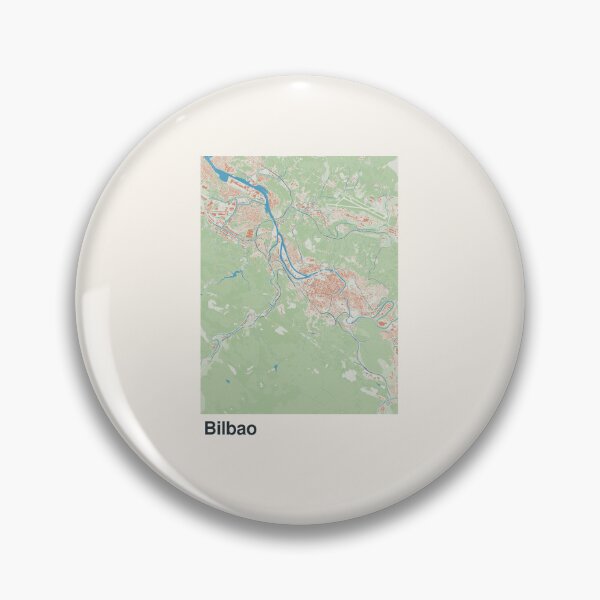 Artikelvorschau, Minimalistische Kartenkunst von Bilbao entworfen und verkauft von MapsNerd.