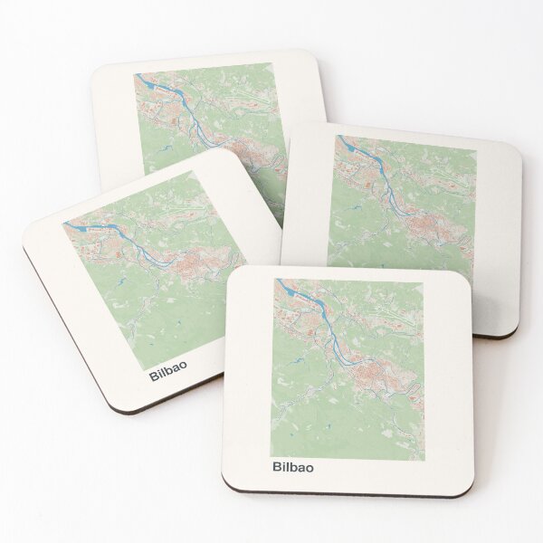 Item preview, Bilbao Minimalistic Map Art designed and sold by MapsNerd.