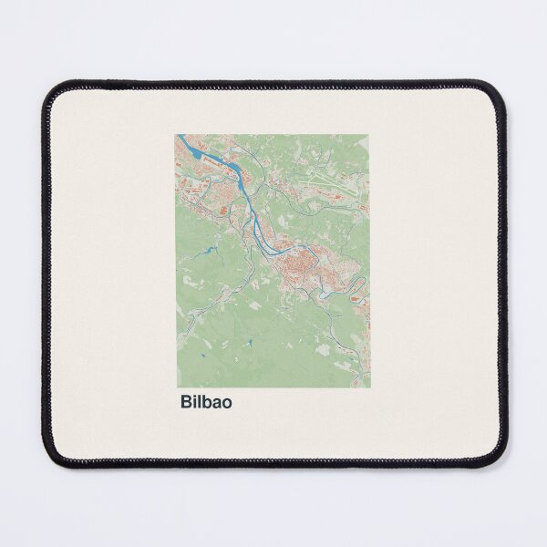 Artikelvorschau, Minimalistische Kartenkunst von Bilbao entworfen und verkauft von MapsNerd.