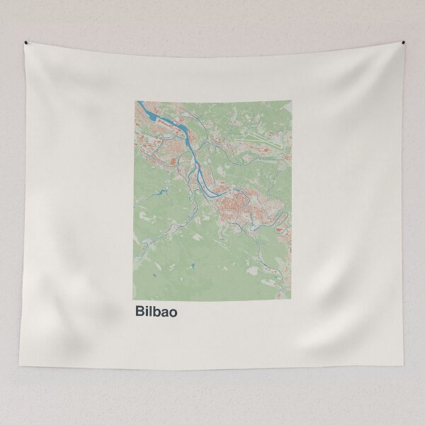 Item preview, Bilbao Minimalistic Map Art designed and sold by MapsNerd.