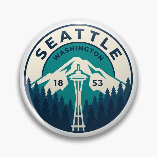 Item preview, Vintage Seattle Washington Badge  designed and sold by Travelpeak.