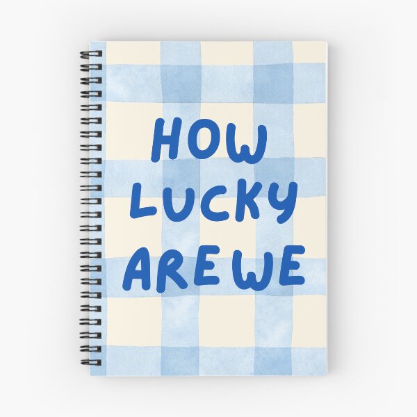 Item preview, How Lucky Are We Gratitude Quote Positive Affirmation Family Friends designed and sold by NeedForParks.