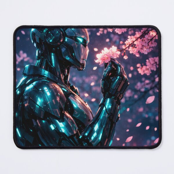 Item preview, Neon Cherry Blossom City Night | Futuristic Japanese Cityscape Illustration | Dreamy Sakura Lights & Cyberpunk Wall Art designed and sold by PaintedPixels01.