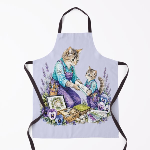 Item preview, Mother Cat Teaching Her Cute Kitten designed and sold by the artedivino.