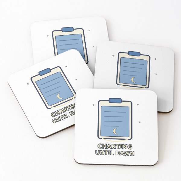 Item preview, Night Shift Nurse Sticker Charting Until Dawn Gift designed and sold by Jacqueline Flynt.