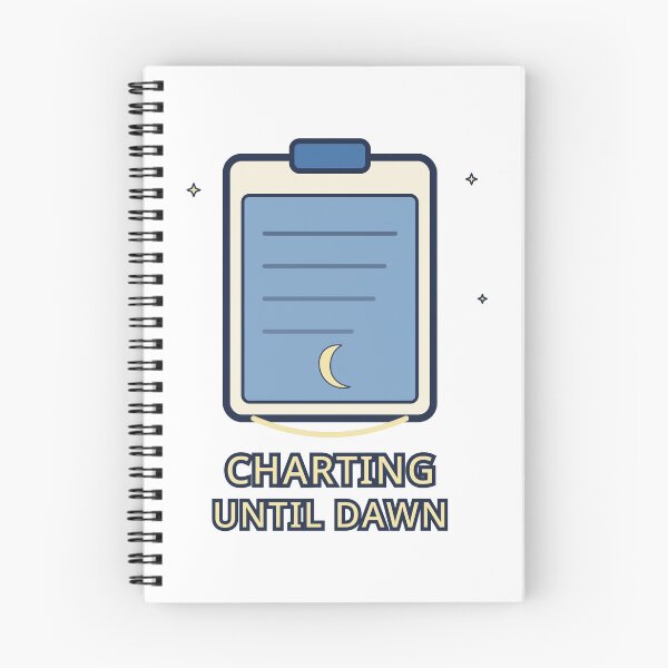 Item preview, Night Shift Nurse Sticker Charting Until Dawn Gift designed and sold by Jacqueline Flynt.
