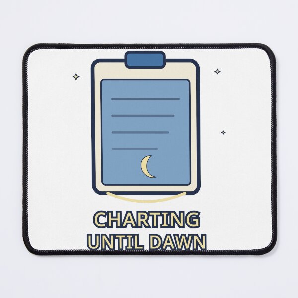 Item preview, Night Shift Nurse Sticker Charting Until Dawn Gift designed and sold by Jacqueline Flynt.