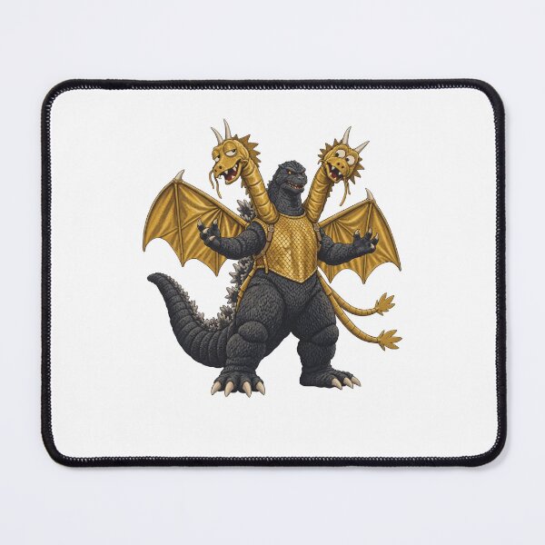 Item preview, Three Headed Dragon Godzilla Gold Armor Monster designed and sold by thefirstbroo.