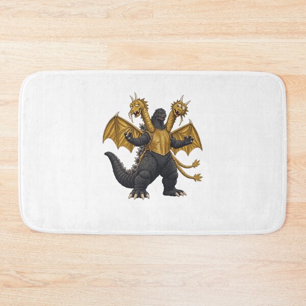 Item preview, Three Headed Dragon Godzilla Gold Armor Monster designed and sold by thefirstbroo.