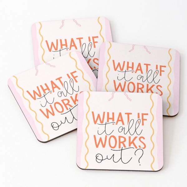 Item preview, What If It All Works Out? Motivational Optimism Quote designed and sold by NeedForParks.