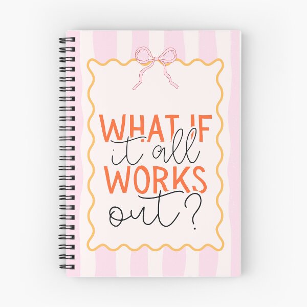 Item preview, What If It All Works Out? Motivational Optimism Quote designed and sold by NeedForParks.