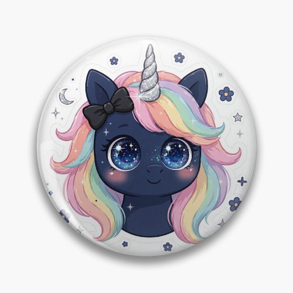 Item preview, Pastel Rainbow Galaxy Unicorn | Cute Midnight Kawaii Unicorn designed and sold by HealingEraInk.