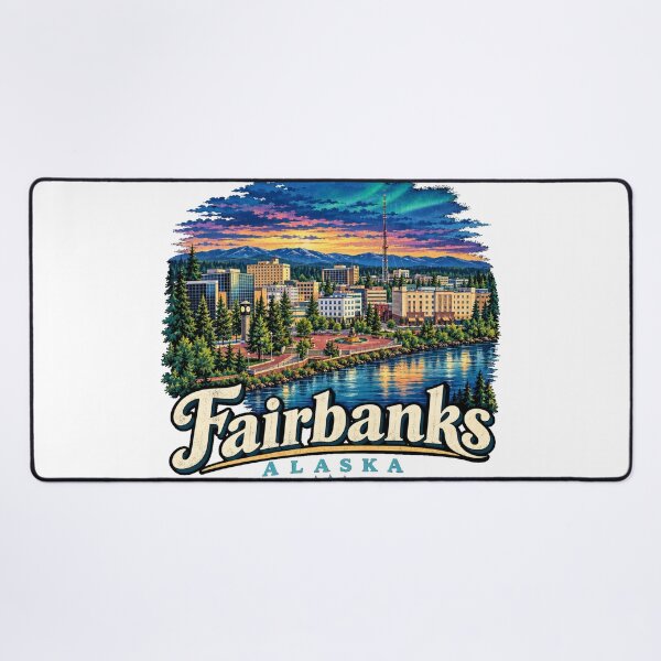 Item preview, Vintage Fairbanks Alaska Travel Souvenir Landmark Gift designed and sold by MichaeIRellov.
