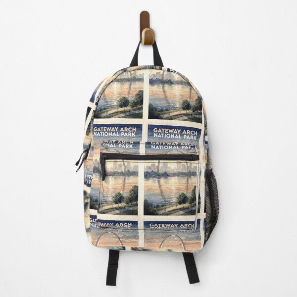 Item preview, Gateway Arch National Park Missouri Vintage Watercolor Travel designed and sold by Teelogic.