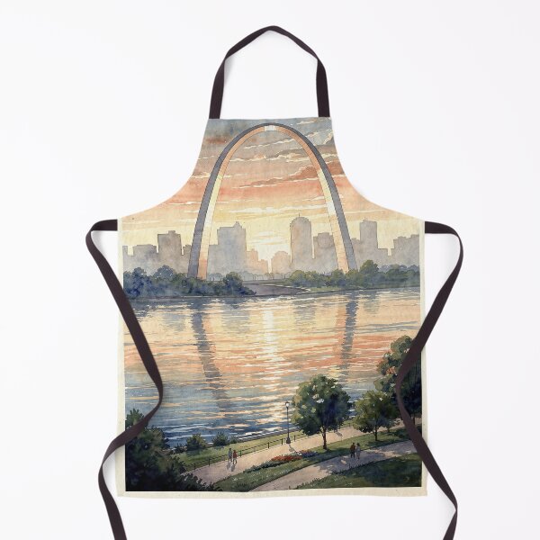 Item preview, Gateway Arch National Park Missouri Vintage Watercolor Travel designed and sold by Teelogic.