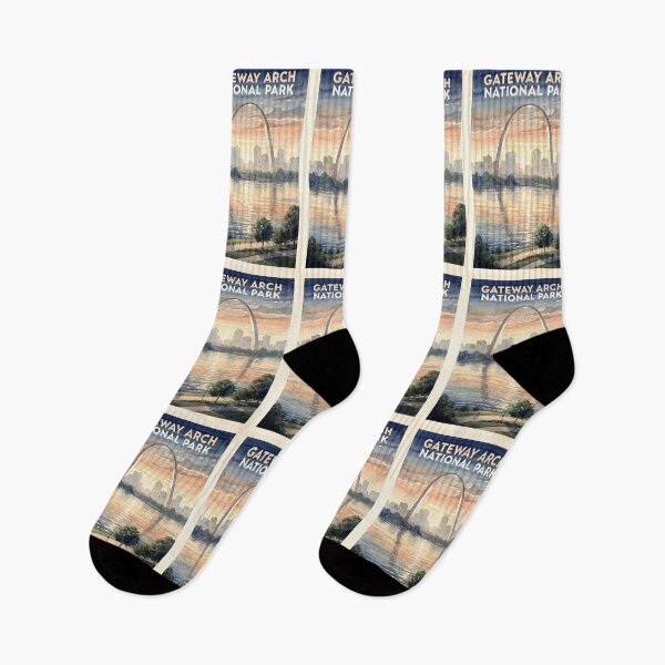 Item preview, Gateway Arch National Park Missouri Vintage Watercolor Travel designed and sold by Teelogic.