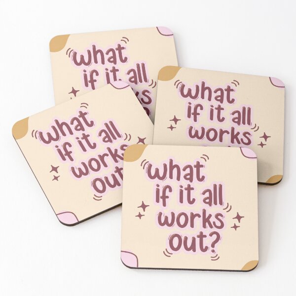 Item preview, What If It All Works Out? Optimistic Motivational Quote designed and sold by NeedForParks.