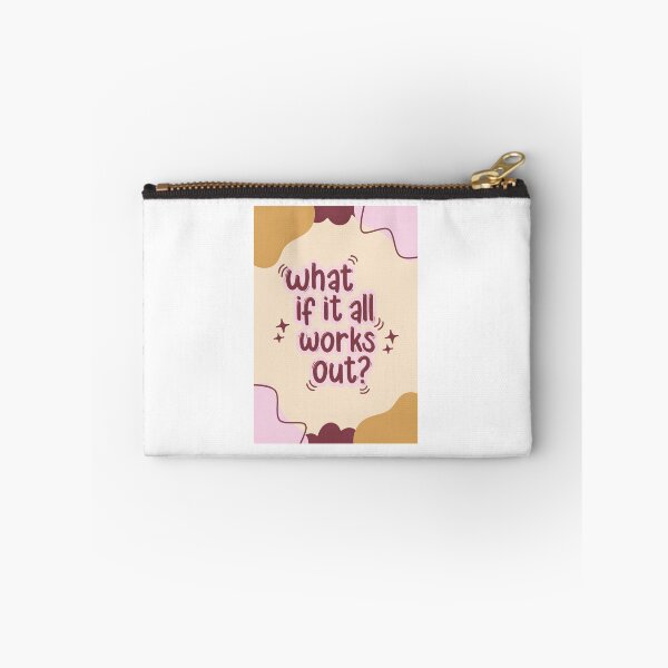 Item preview, What If It All Works Out? Optimistic Motivational Quote designed and sold by NeedForParks.