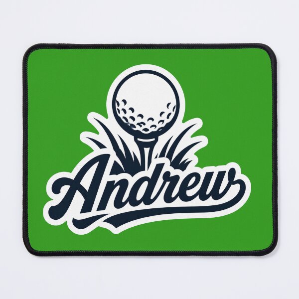 Item preview, Andrew golf name Art designed and sold by The Digital Compass.