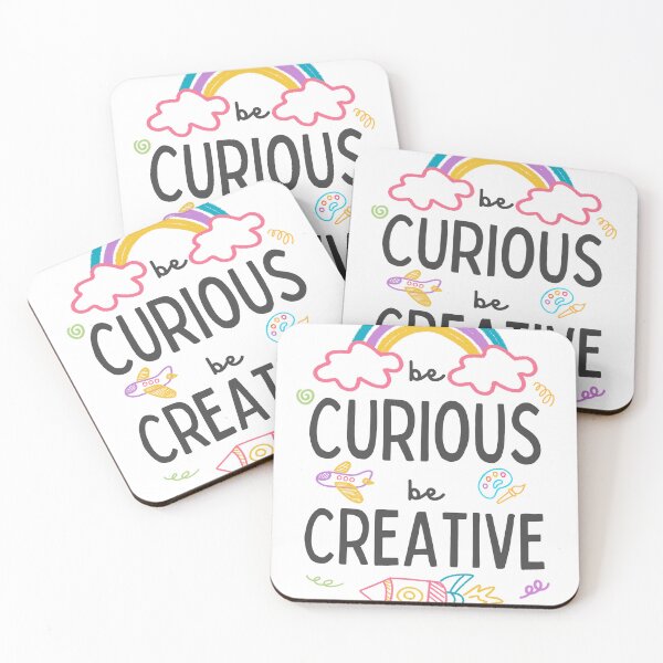 Item preview, Be Curious Be Creative Kids Student Teacher Artist Inspiration Imagination Learning designed and sold by NeedForParks.