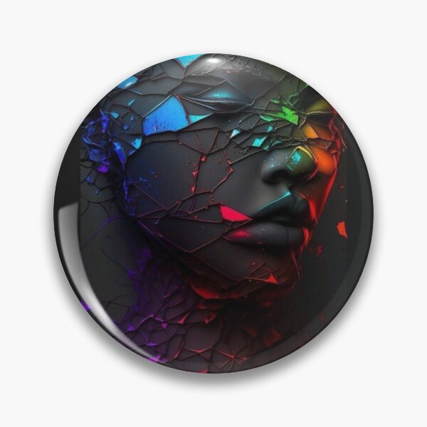 Item preview, Shattered Neon Prism Portrait designed and sold by Noah-Gallery.