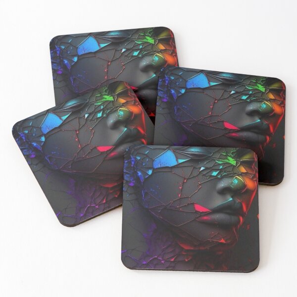 Item preview, Shattered Neon Prism Portrait designed and sold by Noah-Gallery.