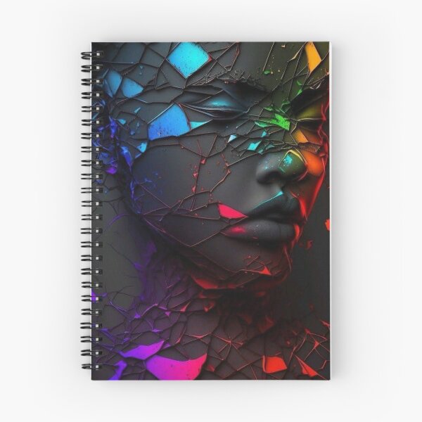 Item preview, Shattered Neon Prism Portrait designed and sold by Noah-Gallery.