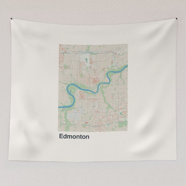 Item preview, Edmonton Minimalistic Map Art designed and sold by MapsNerd.