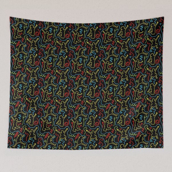 Item preview, Kids Fun Play Theme Neon Black Pattern designed and sold by idovedesign.