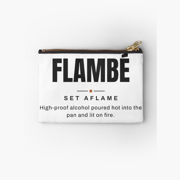 Item preview, Flambé — Set Aflame | Real Culinary Terminology designed and sold by VestraDesign.