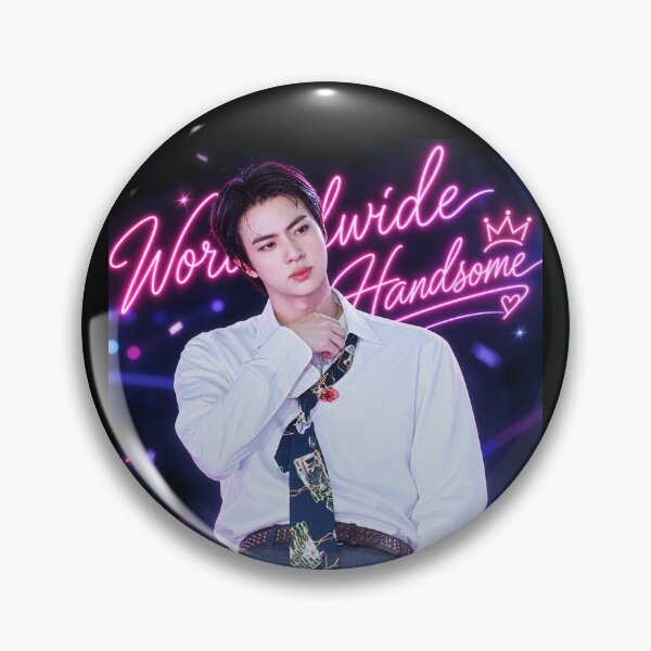 Item preview, Worldwide Handsome Jin – BTS K-Pop Fan Art Illustration designed and sold by ManggaeJM.