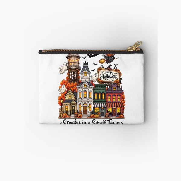 Item preview, Spooky in a Small Town Halloween Haunted House Village Art designed and sold by DesignArtist.ia.