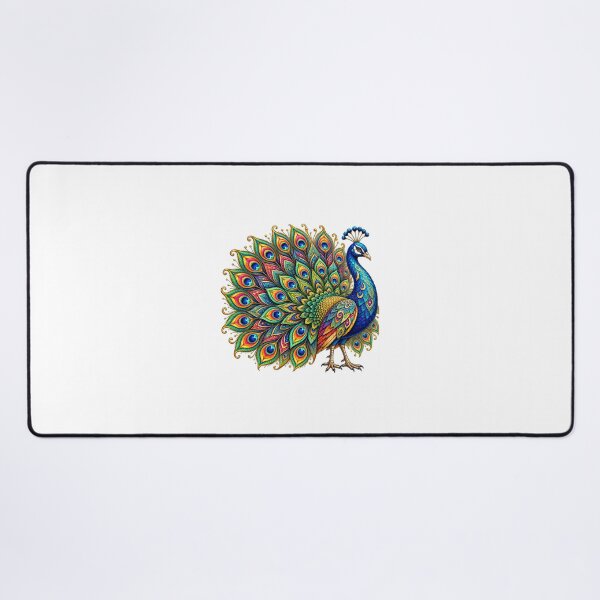 Item preview, Colorful Bohemian Peacock – Ornamental Bird Art designed and sold by PeanutGalSean.