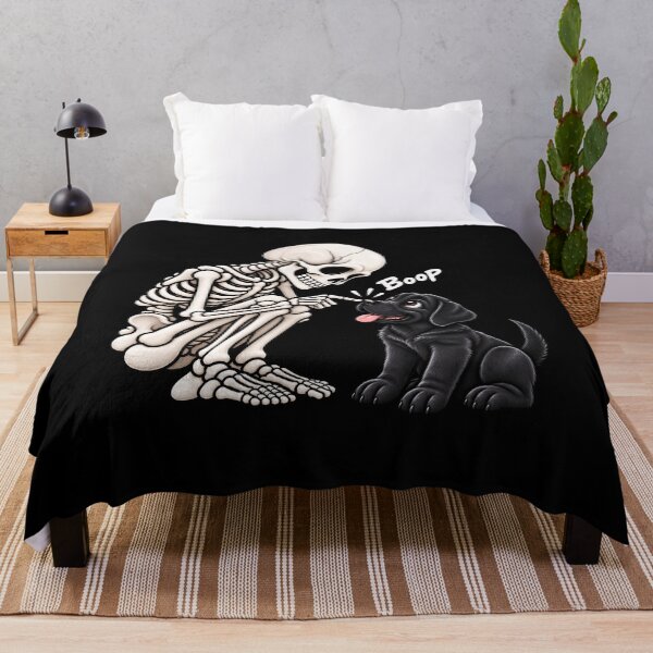 Item preview, Funny Skeleton Black Labrador Dog Boop Halloween Design Mom Dad designed and sold by rafaeltto.