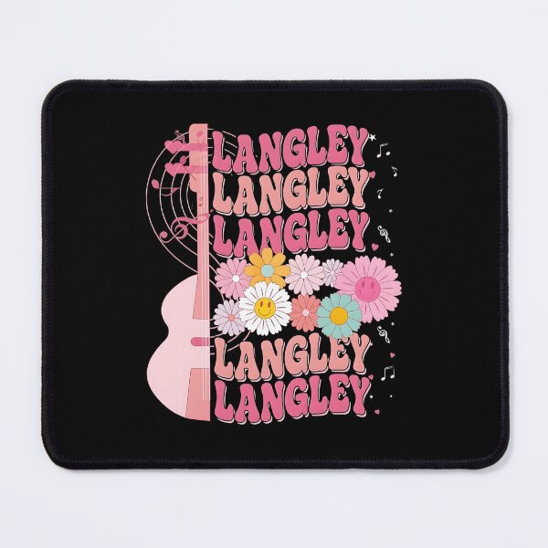 Item preview, Langley Music Lover Pink Guitar Floral Retro designed and sold by thefirstbroo.